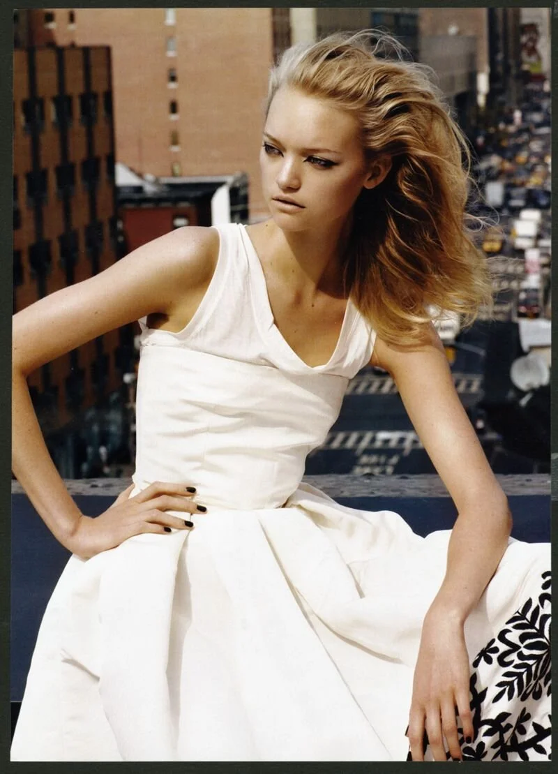 Gemma Ward In Cool Summer Whites by Patrick Demarchelier — Anne of